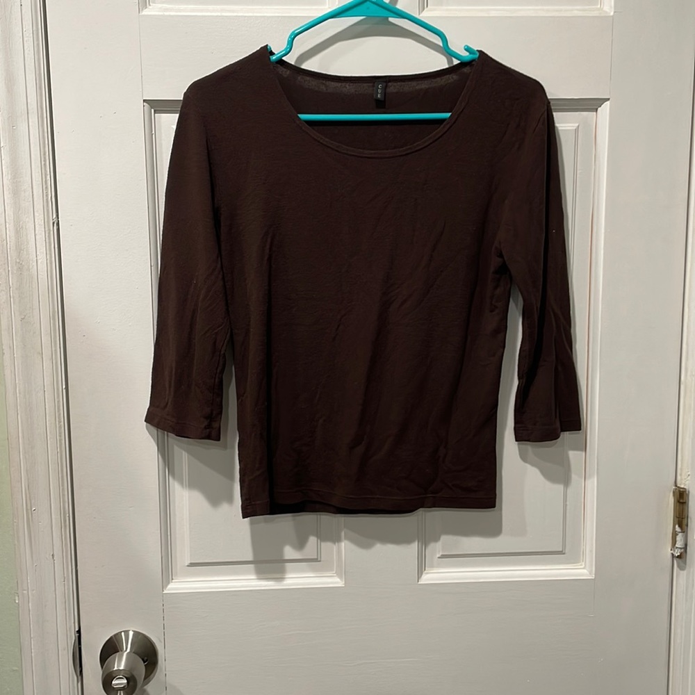 Brown 3/4 sleeve